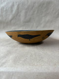 Primitive Style Americana Wooden Bowl