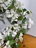 White Faux Floral Wreath