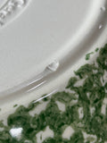 The Workshops of Gerald E. Henn Green Spongeware Baking Dish