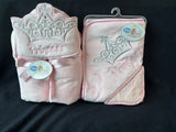 Lot Of 2 “Princess” Hooded Towels, Unused