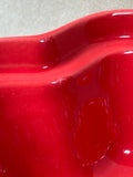 Chantal Talavera Red Deep Round Dish