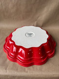 Chantal Talavera Red Deep Round Dish