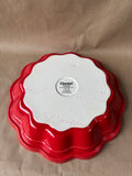 Chantal Talavera Red Deep Round Dish