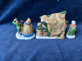 (V)Dept. 56 “Christmas Pudding Costermonger” 3 Piece Figurine Set