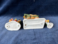 (V)Dept. 56 “Christmas Pudding Costermonger” 3 Piece Figurine Set