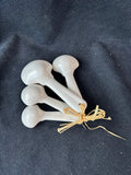 Seashell Shaped Ceramic Measuring Spoon Set Of 4