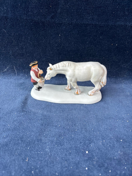 (CC)Dept.56 Village Grain For the Horse Figurine