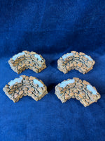 (W)Dept. 56 Stone Curved Wall 4 Pieces