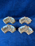 (W)Dept. 56 Stone Curved Wall 4 Pieces