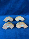 (W)Dept. 56 Stone Curved Wall 4 Pieces