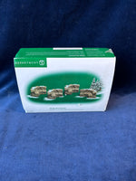(W)Dept. 56 Stone Curved Wall 4 Pieces