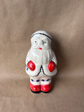 Polish Pottery Santa Claus Figurine Handmade Boleslawiec Poland