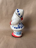 Polish Pottery Santa Claus Figurine Handmade Boleslawiec Poland