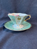Royal Sealy Japan Footed Teacup & Saucer Set *Read Description*