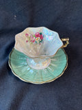 Royal Sealy Japan Footed Teacup & Saucer Set *Read Description*