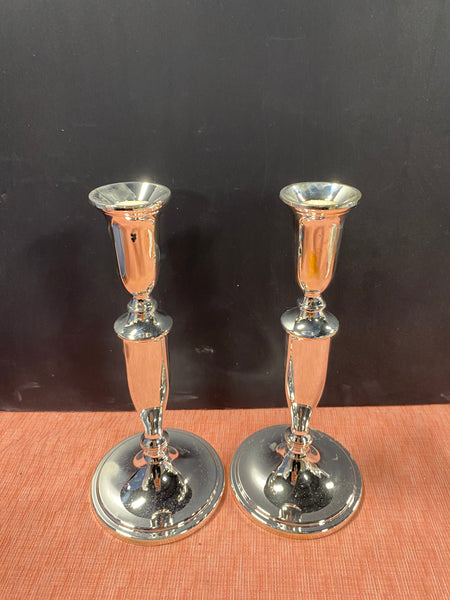 Pair Of Towle Silver-plated Candle Sticks (2 Sets Available, Priced Individually)