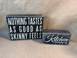Primitives By Kathy Wooden Decor Signs Lot (2)