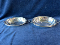 Pair Of Silver Plated Two Handled Trays
