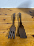 9-Piece Wood Salad Bowls With Wooden Bowls And Serve Ware