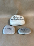 3-Piece Inspirational Stone Decor