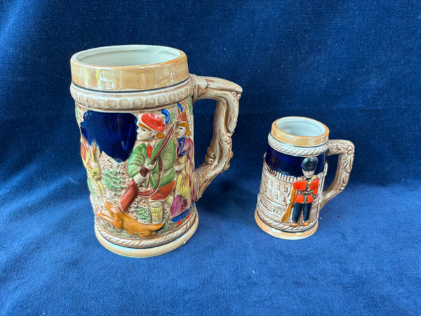 Pair Of Ceramic Beer Steins (2)