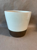 Two-Tone Ceramic Planter
