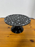 Celebrate It Black Celestial Moon And Stars Print Cake Stand