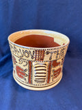 Colonial Williamsburg Restoration Red Clay Slipware Posset Pot