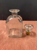 Clear Square Glass Decanter