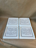 Crate & Barrel Square Appetizer Plates Whiskey Cocktail Recipes Set Of 4