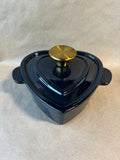 Smith Clark Ironworks 1Qt Heart Enamled Cast Iron Dish