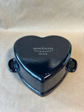 Smith Clark Ironworks 1Qt Heart Enamled Cast Iron Dish
