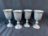 Set Of 4 Carson’s Home Accents States Metal Goblets