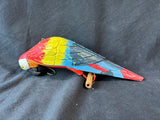 Hand-Carved Wooden Parrot Figurine