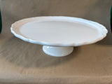 Ceriart S.A. White Ceramic Pedestal Cake Stand