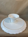 Ceriart S.A. White Ceramic Pedestal Cake Stand