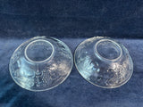 Pair Of Indiana Clear Glass Orchard Fruit Bowls