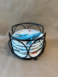 Sea Life Coaster Set Of 6 W/ Holder *Read Description*