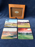 Set Of 4 Ford Colony Coasters With Wooden Holder
