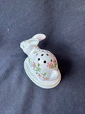 Andrea By Sadek Williamsburg Meadow Flower Wild Rose Porcelain Pomander Rabbit