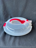 Round Pie Dish W/ Plastic Lid (A)