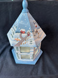Painted Wood Snowman Mini Gazebo