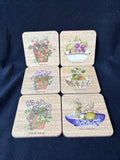 Wedgewood Style Sarah's Garden Coasters Set Of 6