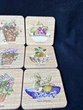 Wedgewood Style Sarah's Garden Coasters Set Of 6