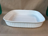Corning Ware 4.5L French White F-21-B Open Roaster Lasagna Casserole Dish