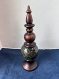 Kirklands Wooden Orb Vase *Read Description*