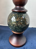 Kirklands Wooden Orb Vase *Read Description*