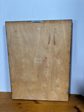 PrimitiveSigned Wooden “Farm Fresh Eggs” Print Wall Plaque *Read Description*
