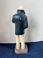 Hand Painted Sculpture "The Tug Captain" By Michael Garman