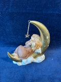 Goebel Angel Sleeping In Crescent Moon